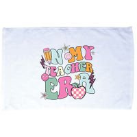 In My Teaching Era Best Teacher Appreciation Retro Groovy Microfiber Hand Towel