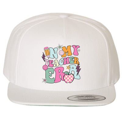 In My Teaching Era Best Teacher Appreciation Retro Groovy Wool Snapback Cap