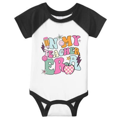 In My Teaching Era Best Teacher Appreciation Retro Groovy Infant Baby Jersey Bodysuit
