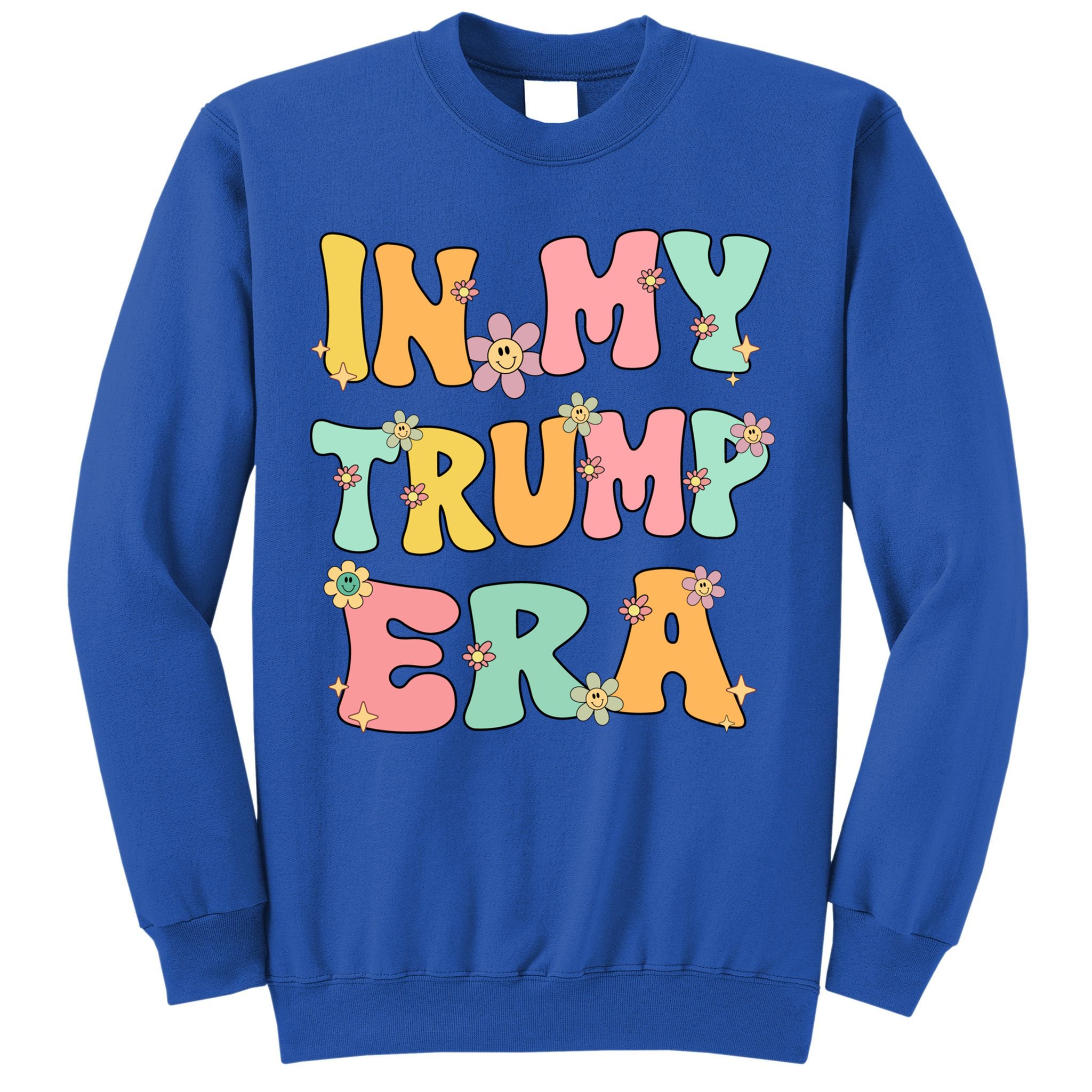 In My Trump Era Retro Groovy Trump 2024 Election Gift Sweatshirt