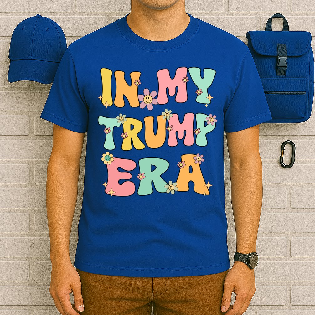 In My Trump Era Retro Groovy Trump 2024 Election Gift T-Shirt