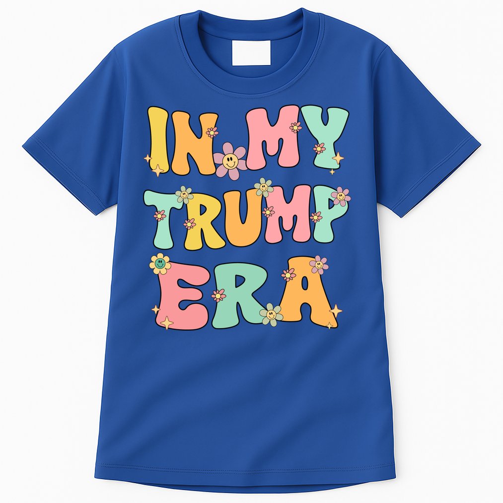 In My Trump Era Retro Groovy Trump 2024 Election Gift Tall T-Shirt