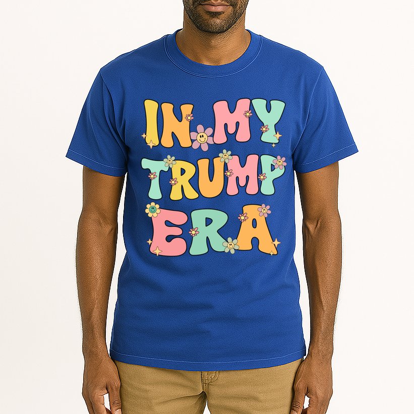In My Trump Era Retro Groovy Trump 2024 Election Gift Tall T-Shirt