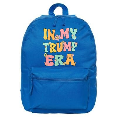 In My Trump Era Retro Groovy Trump 2024 Election Gift 16 in Basic Backpack