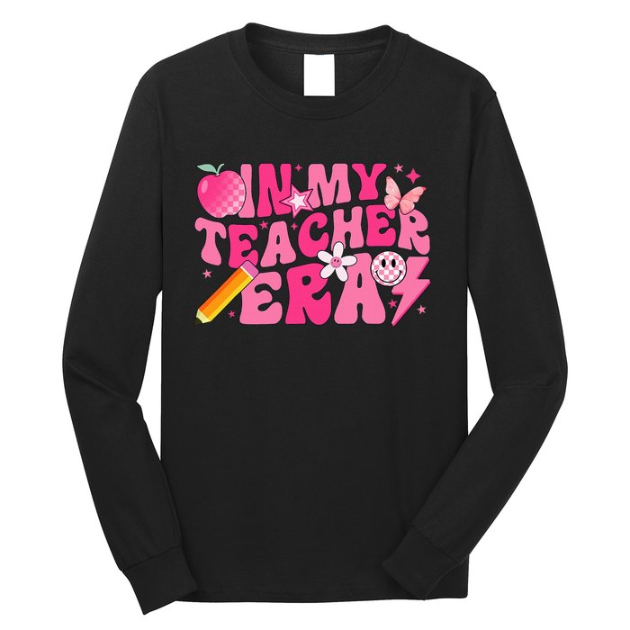 In My Teacher Era Back To School Retro Back To School Retro Long Sleeve Shirt