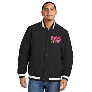 In My Teacher Era Back To School Retro Back To School Retro Insulated Varsity Jacket