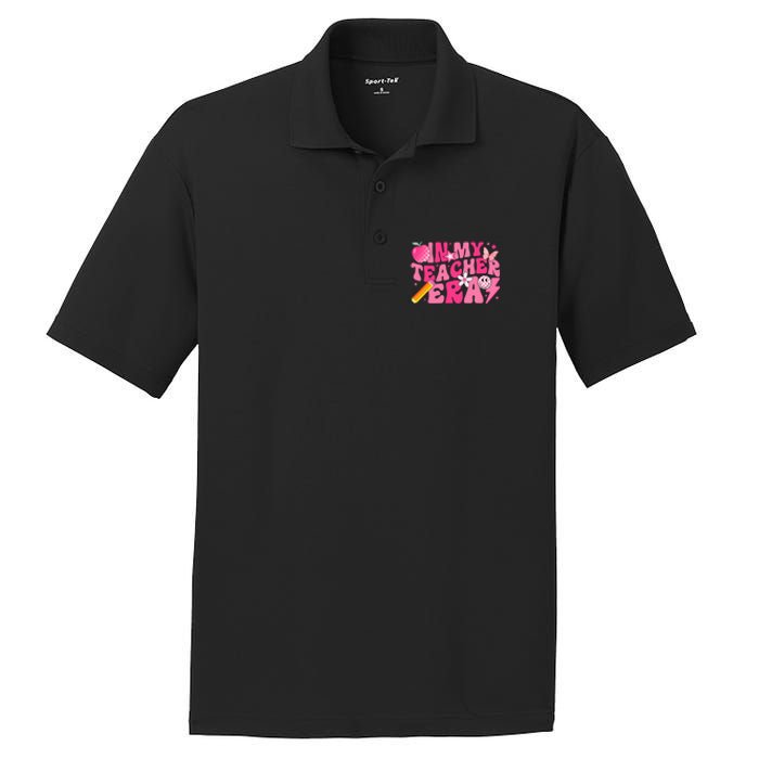 In My Teacher Era Back To School Retro Back To School Retro PosiCharge RacerMesh Polo