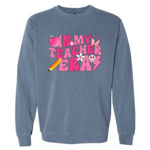 In My Teacher Era Back To School Retro Back To School Retro Garment-Dyed Sweatshirt