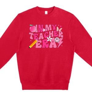 In My Teacher Era Back To School Retro Back To School Retro Premium Crewneck Sweatshirt