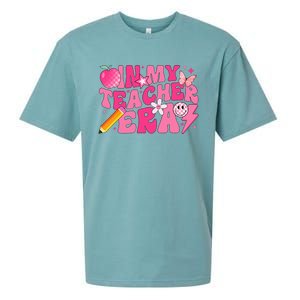 In My Teacher Era Back To School Retro Back To School Retro Sueded Cloud Jersey T-Shirt