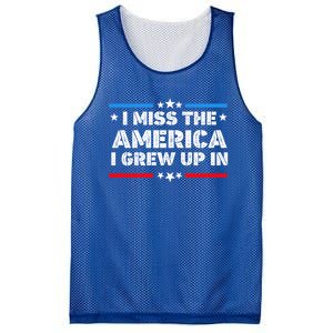 I Miss The America I Grew Up In Funny Usa American Gift Mesh Reversible Basketball Jersey Tank