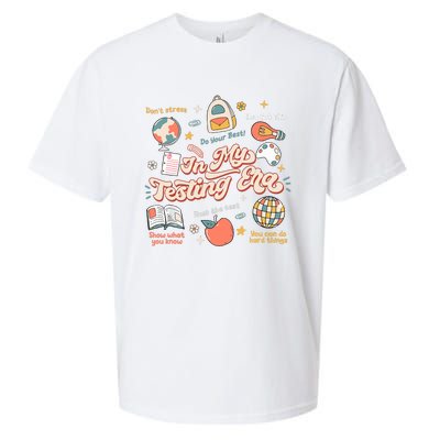 In My Testing Era Teachers Student Rock The Test Testing Day Sueded Cloud Jersey T-Shirt