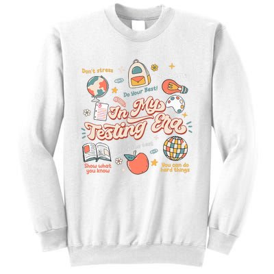 In My Testing Era Teachers Student Rock The Test Testing Day Sweatshirt