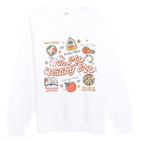 In My Testing Era Teachers Student Rock The Test Testing Day Premium Crewneck Sweatshirt