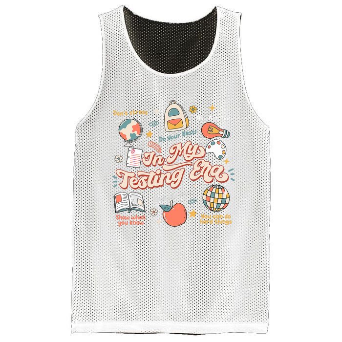 In My Testing Era Teachers Student Rock The Test Testing Day Mesh Reversible Basketball Jersey Tank