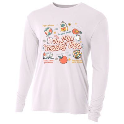 In My Testing Era Teachers Student Rock The Test Testing Day Cooling Performance Long Sleeve Crew