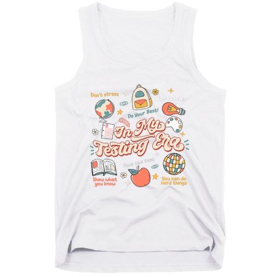 In My Testing Era Teachers Student Rock The Test Testing Day Tank Top