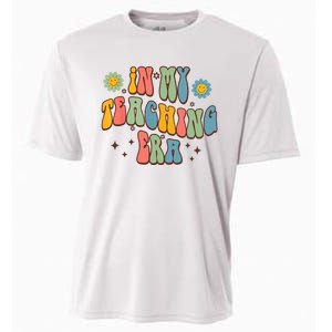 In My Teaching Era State Testing Retro Groovy Teacher Cooling Performance Crew T-Shirt