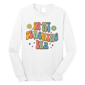 In My Teaching Era State Testing Retro Groovy Teacher Long Sleeve Shirt