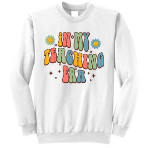 In My Teaching Era State Testing Retro Groovy Teacher Sweatshirt