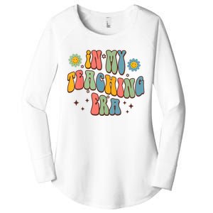 In My Teaching Era State Testing Retro Groovy Teacher Women's Perfect Tri Tunic Long Sleeve Shirt