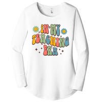 In My Teaching Era State Testing Retro Groovy Teacher Women's Perfect Tri Tunic Long Sleeve Shirt