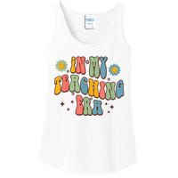 In My Teaching Era State Testing Retro Groovy Teacher Ladies Essential Tank