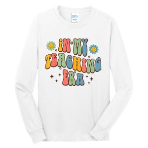 In My Teaching Era State Testing Retro Groovy Teacher Tall Long Sleeve T-Shirt