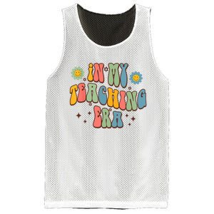 In My Teaching Era State Testing Retro Groovy Teacher Mesh Reversible Basketball Jersey Tank