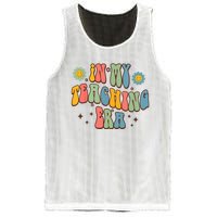 In My Teaching Era State Testing Retro Groovy Teacher Mesh Reversible Basketball Jersey Tank