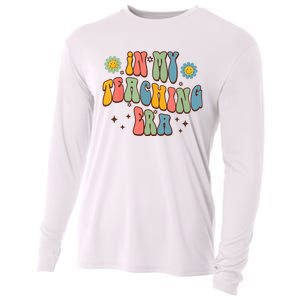 In My Teaching Era State Testing Retro Groovy Teacher Cooling Performance Long Sleeve Crew