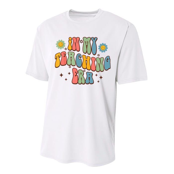 In My Teaching Era State Testing Retro Groovy Teacher Performance Sprint T-Shirt