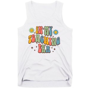 In My Teaching Era State Testing Retro Groovy Teacher Tank Top