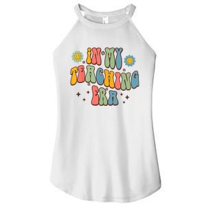 In My Teaching Era State Testing Retro Groovy Teacher Women's Perfect Tri Rocker Tank