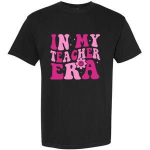 In My Teacher Era Groovy Pink Teacher Garment-Dyed Heavyweight T-Shirt