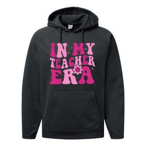 In My Teacher Era Groovy Pink Teacher Performance Fleece Hoodie