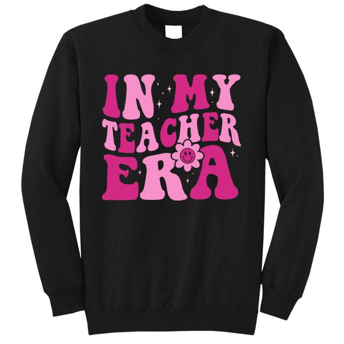 In My Teacher Era Groovy Pink Teacher Sweatshirt