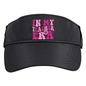 In My Teacher Era Groovy Pink Teacher Adult Drive Performance Visor