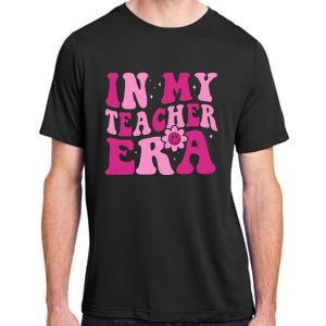 In My Teacher Era Groovy Pink Teacher Adult ChromaSoft Performance T-Shirt