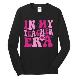 In My Teacher Era Groovy Pink Teacher Tall Long Sleeve T-Shirt