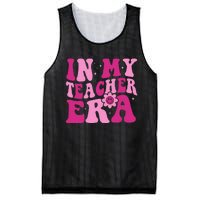 In My Teacher Era Groovy Pink Teacher Mesh Reversible Basketball Jersey Tank