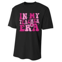 In My Teacher Era Groovy Pink Teacher Performance Sprint T-Shirt