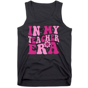 In My Teacher Era Groovy Pink Teacher Tank Top