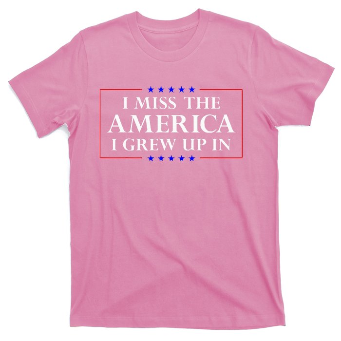 I Miss The America I Grew Up In American Flag T-Shirt