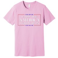 I Miss The America I Grew Up In American Flag Premium T-Shirt