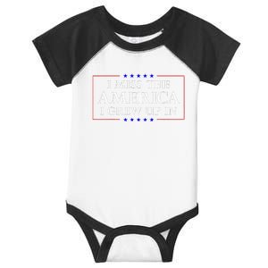 I Miss The America I Grew Up In American Flag Infant Baby Jersey Bodysuit