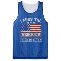 I Miss The America I Grew Up In Vintage American Usa Flag Great Gift Mesh Reversible Basketball Jersey Tank