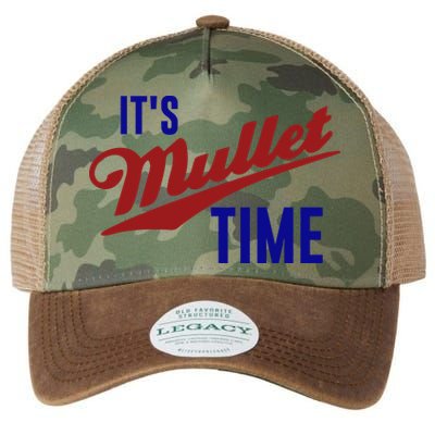 It’s Mullet Time, Funny Redneck Mullet Legacy Tie Dye Trucker Hat