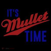 It’s Mullet Time, Funny Redneck Mullet Flexfit Unipanel Trucker Cap