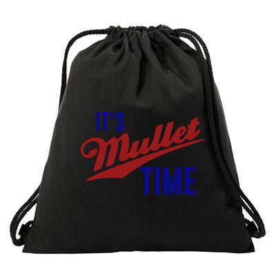 It’s Mullet Time, Funny Redneck Mullet Drawstring Bag